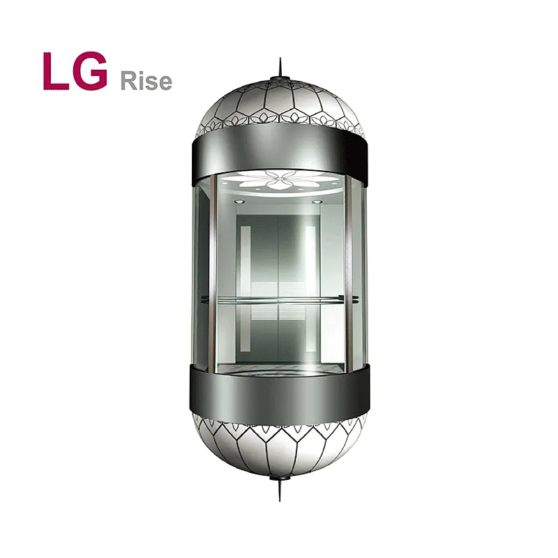 Thang máy toàn cảnh LG-G hình bán nguyệt